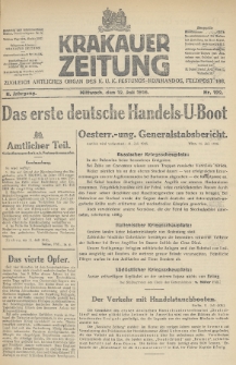 Krakauer Zeitung : zugleich amtliches Organ des K. U. K. Festungs-Kommandos. 1916, nr 192