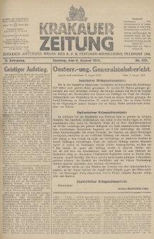 Krakauer Zeitung : zugleich amtliches Organ des K. U. K. Festungs-Kommandos. 1916, nr 217