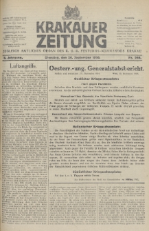Krakauer Zeitung : zugleich amtliches Organ des K. U. K. Festungs-Kommandos. 1916, nr 268