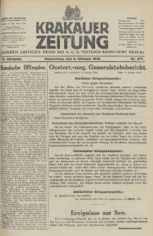 Krakauer Zeitung : zugleich amtliches Organ des K. U. K. Festungs-Kommandos. 1916, nr 277