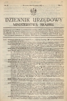 Dziennik Urzędowy Ministerstwa Skarbu. 1923, nr 11