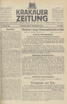 Krakauer Zeitung : zugleich amtliches Organ des K. U. K. Festungs-Kommandos. 1916, nr 307