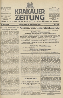 Krakauer Zeitung : zugleich amtliches Organ des K. U. K. Festungs-Kommandos. 1916, nr 314