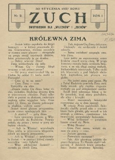 Zuch : dwutygodnik dla „Wilczków” i „Zuchów”. 1927, nr 2