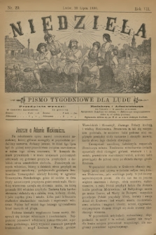 Niedziela : pismo tygodniowe dla ludu. R.7, 1890, nr 29