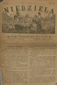 Niedziela : pismo tygodniowe dla ludu. R.7, 1890, nr 46