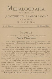 Wydawnictwo na Cele Dobroczynne Samborskie. Nowa Serja Illustrowana. R.22, 1899