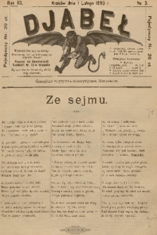 Djabeł. R.30, 1898, nr 3 + dod.