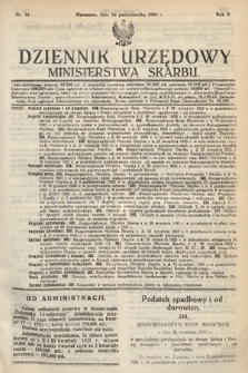Dziennik Urzędowy Ministerstwa Skarbu. 1923, nr 19