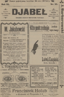 Djabeł. R.35, 1903, nr 20 + dod.