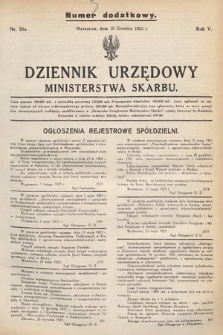 Dziennik Urzędowy Ministerstwa Skarbu. 1923, nr 20a