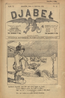 Djabeł. R.52, 1920, nr 21