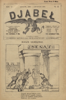 Djabeł. R.52, 1920, nr 32