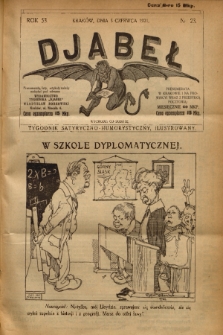 Djabeł. R.53, 1921, nr 23