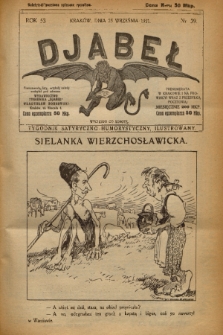 Djabeł. R.53, 1921, nr 39