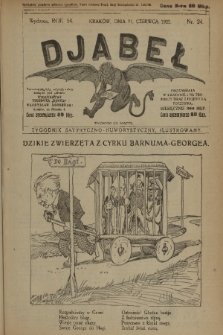 Djabeł. R.54, 1922, nr 24