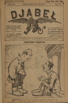 Djabeł. R.54, 1922, nr 49-50