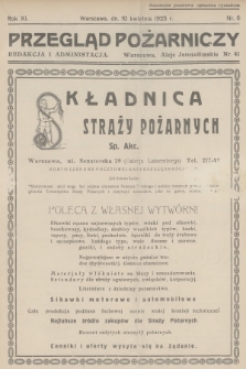 Przegląd Pożarniczy : ilustrowany dwutygodnik poświęcony pożarnictwu. R.11, 1925, nr 6