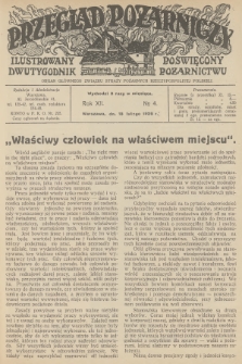 Przegląd Pożarniczy : ilustrowany dwutygodnik poświęcony pożarnictwu : organ Głównego Związku Straży Pożarnych Rzeczypospolitej Polskiej. R.12, 1926, № 4