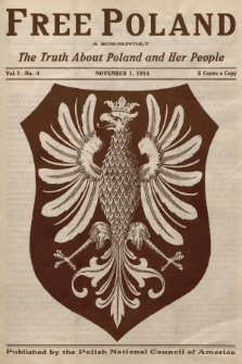 Free Poland : the truth about Poland and her people. Vol.1, 1914, No. 4