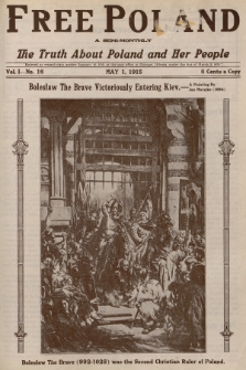 Free Poland : the truth about Poland and her people. Vol.1, 1915, No. 16