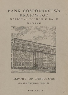 Report of Directors : for the financial year 1933. Year 10th