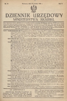 Dziennik Urzędowy Ministerstwa Skarbu. 1923, nr 24