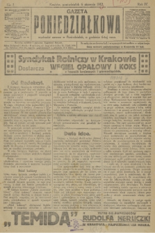 Gazeta Poniedziałkowa. 1913, nr 1