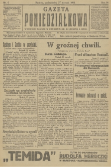 Gazeta Poniedziałkowa. 1913, nr 4