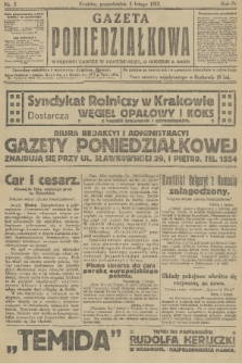 Gazeta Poniedziałkowa. 1913, nr 5