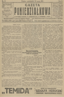 Gazeta Poniedziałkowa. 1913, nr 12