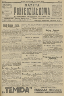 Gazeta Poniedziałkowa. 1913, nr 34