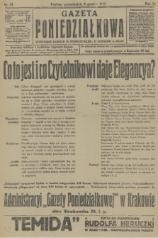 Gazeta Poniedziałkowa. 1913, nr 49