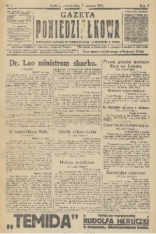 Gazeta Poniedziałkowa. 1914, nr 1