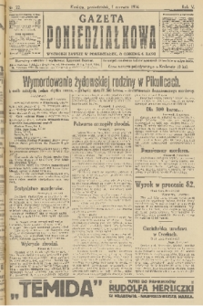 Gazeta Poniedziałkowa. 1914, nr 22