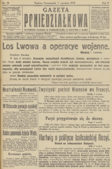 Gazeta Poniedziałkowa. 1914, nr 38