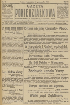 Gazeta Poniedziałkowa. 1914, nr 45