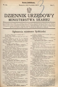 Dziennik Urzędowy Ministerstwa Skarbu. 1923, nr 24a
