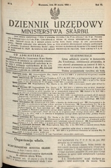 Dziennik Urzędowy Ministerstwa Skarbu. 1924, nr 8