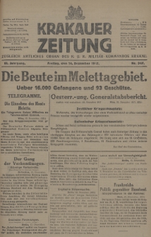 Krakauer Zeitung : zugleich amtliches Organ des K. U. K. Militär-Kommandos Krakau. 1917, nr 347