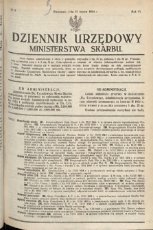 Dziennik Urzędowy Ministerstwa Skarbu. 1924, nr 9