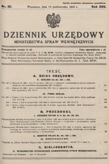 Dziennik Urzędowy Ministerstwa Spraw Wewnętrznych. 1934, nr 28