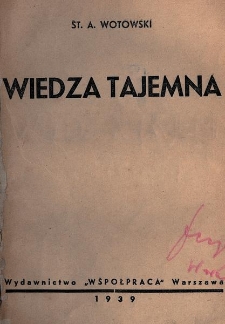 Wiedza tajemna