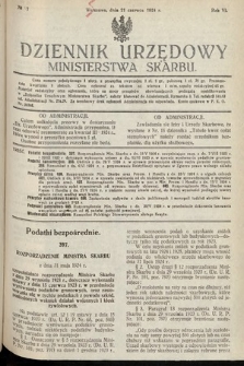 Dziennik Urzędowy Ministerstwa Skarbu. 1924, nr 17