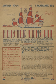 Luister Eens Uit : maandblad voor de krugsgevangen nederlandsche onderofficieren te Kobierzyn (G.G.). Jg. 2, 1944, nr 2