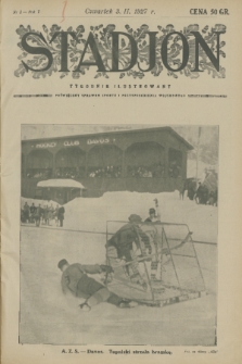 Stadjon : tygodnik ilustrowany poświęcony sprawom sportu i przysposobienia wojskowego. R. 5, 1927, nr 5