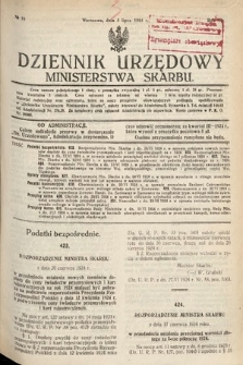 Dziennik Urzędowy Ministerstwa Skarbu. 1924, nr 19