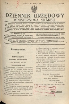 Dziennik Urzędowy Ministerstwa Skarbu. 1924, nr 20