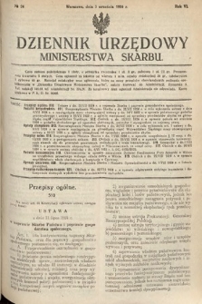 Dziennik Urzędowy Ministerstwa Skarbu. 1924, nr 24