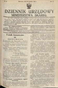Dziennik Urzędowy Ministerstwa Skarbu. 1924, nr 25